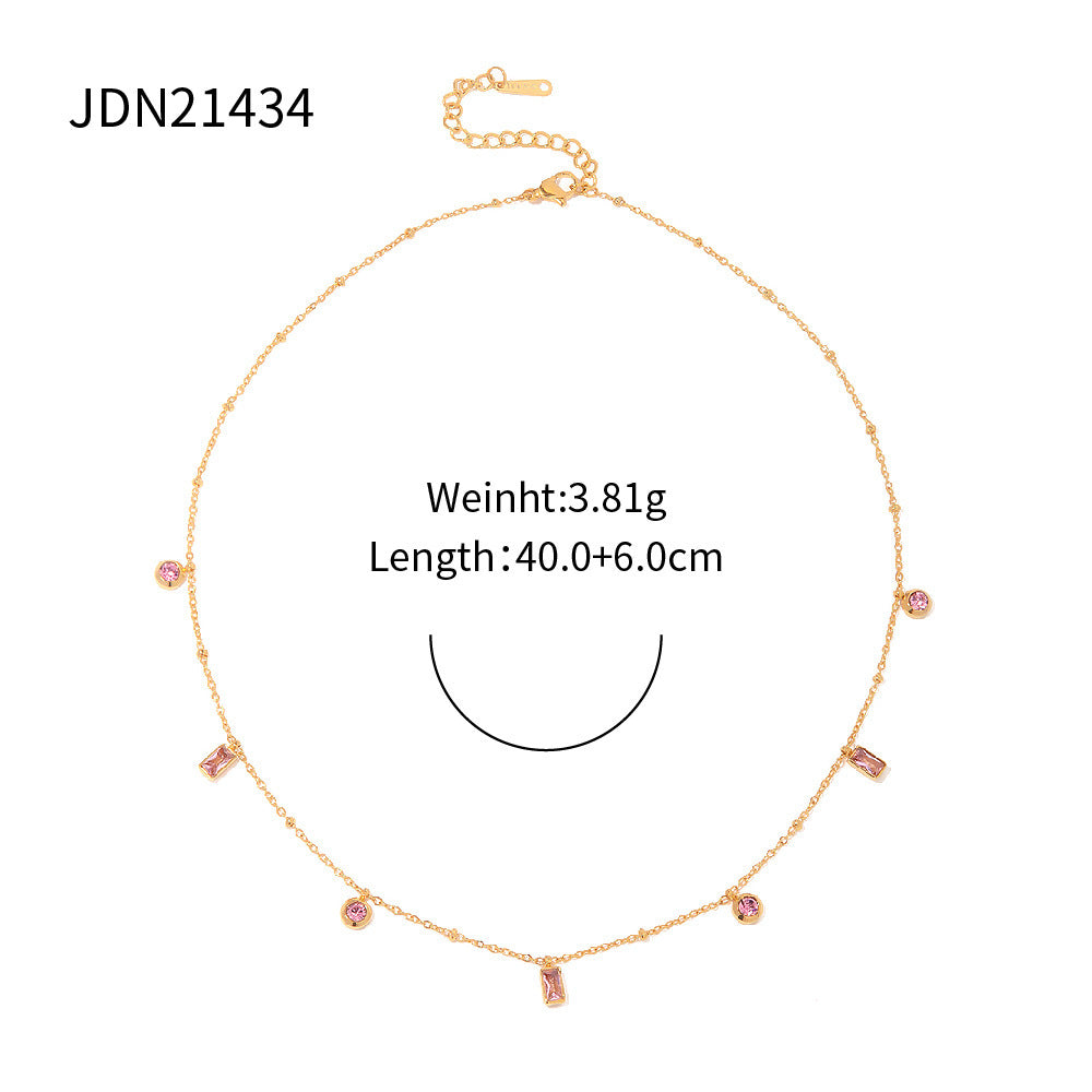European And American Style Fashion Square Women's Necklace