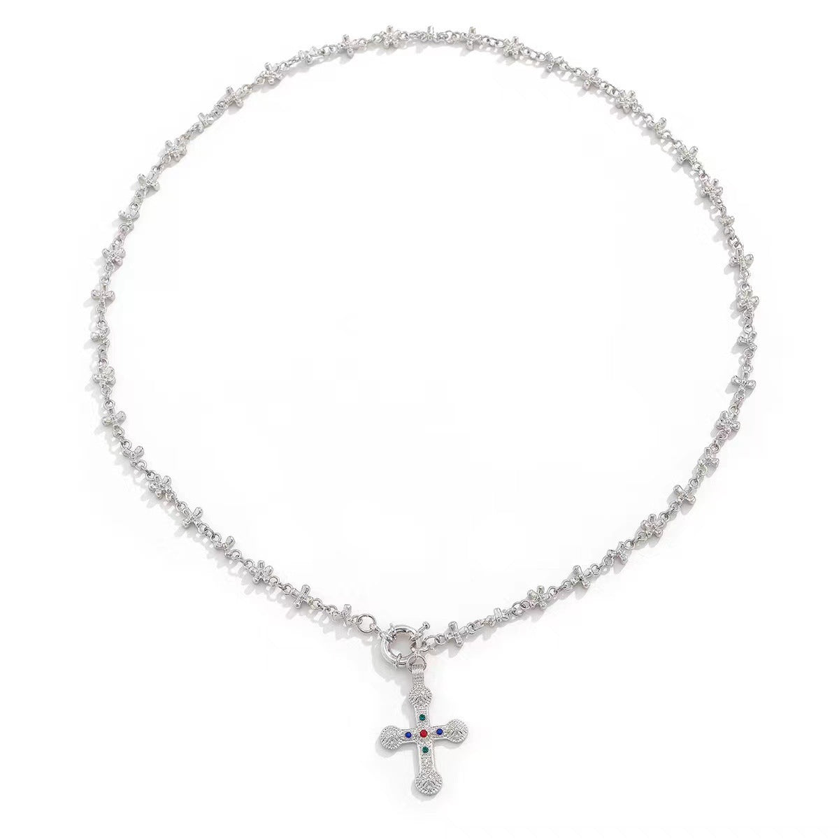 Personalized Rhinestone Y-shaped Necklace Suit